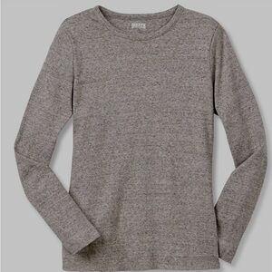 Duluth Trading Co Heather Gray Women's Scoop Neck Crew
